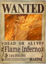 Flame's Wanted Poster